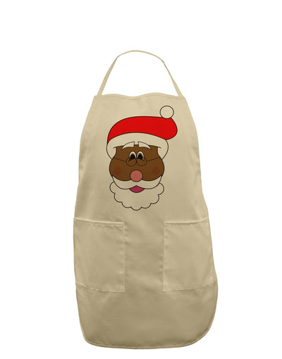 Black Santa Claus Face Christmas Adult Apron-Bib Apron-TooLoud-Stone-One-Size-Davson Sales