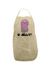 U Jelly Cute Jellyfish Adult Apron by TooLoud-Bib Apron-TooLoud-Stone-One-Size-Davson Sales