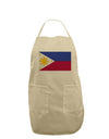 TooLoud Distressed Philippines Flag Adult Apron-Bib Apron-TooLoud-Stone-One-Size-Davson Sales