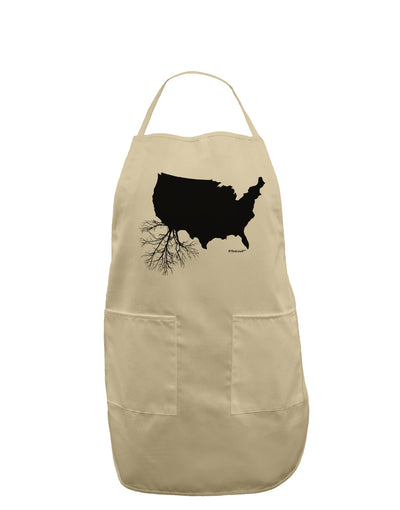 American Roots Design Adult Apron by TooLoud-Bib Apron-TooLoud-Stone-One-Size-Davson Sales