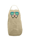 Kyu-T Face - Fangs Cool Sunglasses Adult Apron-Bib Apron-TooLoud-Stone-One-Size-Davson Sales