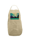 Chicago Skyline Watercolor Adult Apron-Bib Apron-TooLoud-Stone-One-Size-Davson Sales