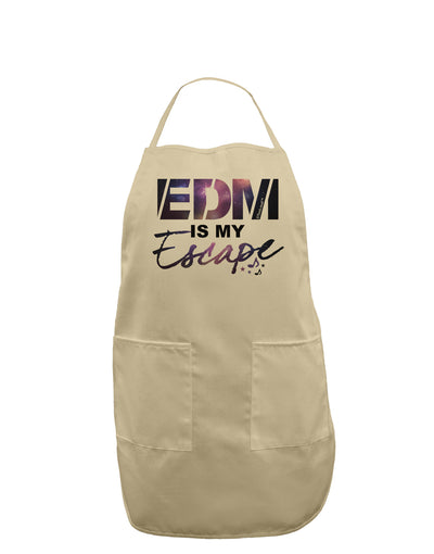 EDM Is My Escape Adult Apron-Bib Apron-TooLoud-Stone-One-Size-Davson Sales