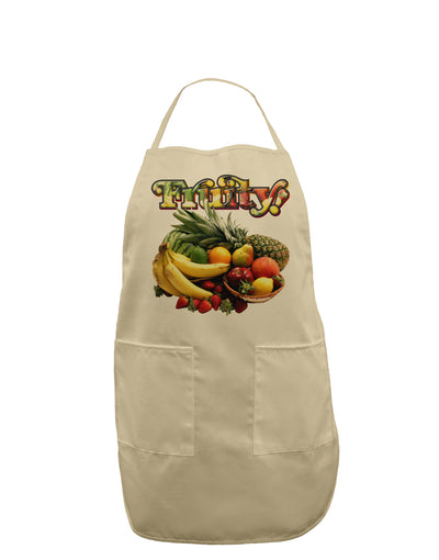 Fruity Fruit Basket 2 Adult Apron-Bib Apron-TooLoud-Stone-One-Size-Davson Sales