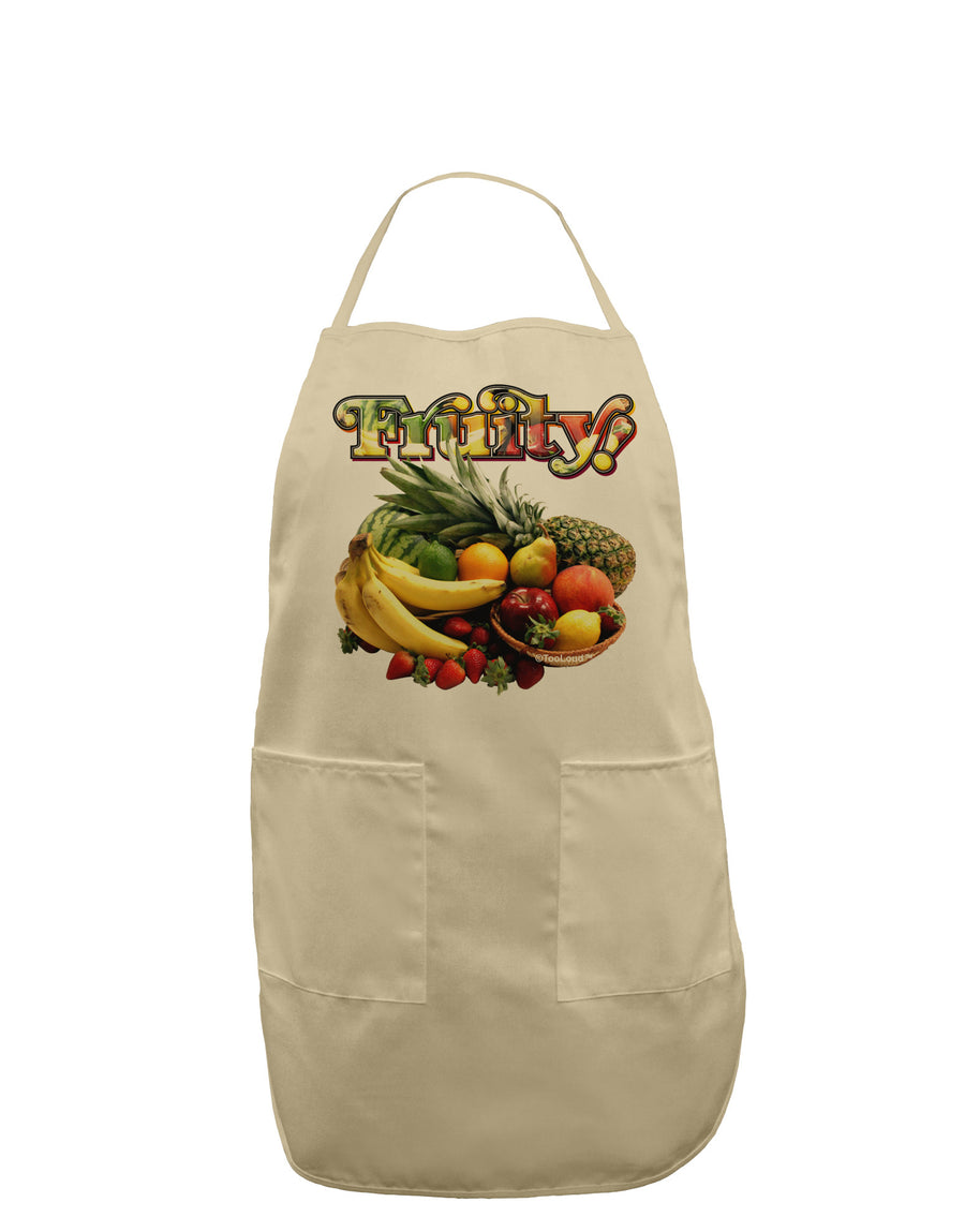 Fruity Fruit Basket 2 Adult Apron-Bib Apron-TooLoud-White-One-Size-Davson Sales