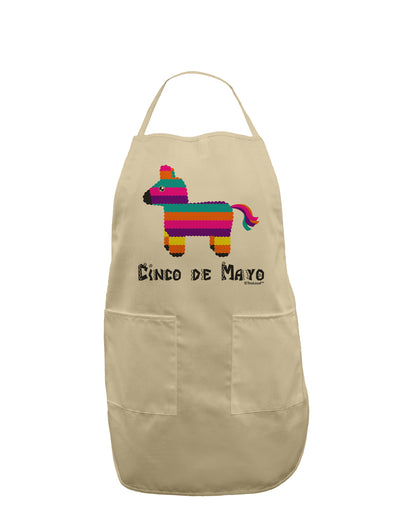 Colorful Pinata Design - Cinco de Mayo Adult Apron by TooLoud-Bib Apron-TooLoud-Stone-One-Size-Davson Sales