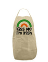 Irish Flag Rainbow - Kiss Me I'm Irish Adult Apron by TooLoud-Bib Apron-TooLoud-Stone-One-Size-Davson Sales