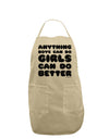 Anything Boys Can Do Girls Can Do Better Adult Apron by TooLoud-Bib Apron-TooLoud-Stone-One-Size-Davson Sales