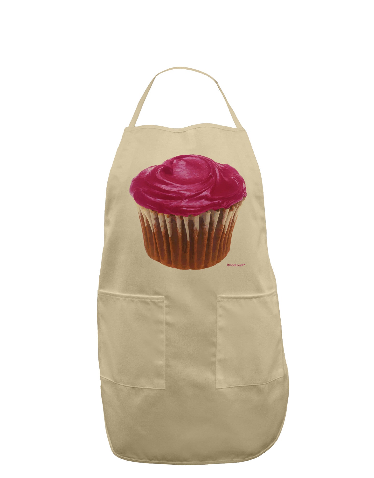 Giant Bright Pink Cupcake Adult Apron by TooLoud-Bib Apron-TooLoud-Stone-One-Size-Davson Sales