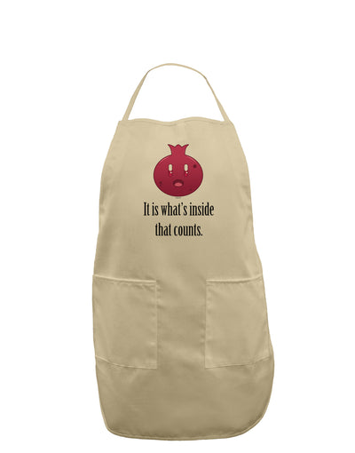 It is Whats Inside That Counts Adult Apron-Bib Apron-TooLoud-Stone-One-Size-Davson Sales