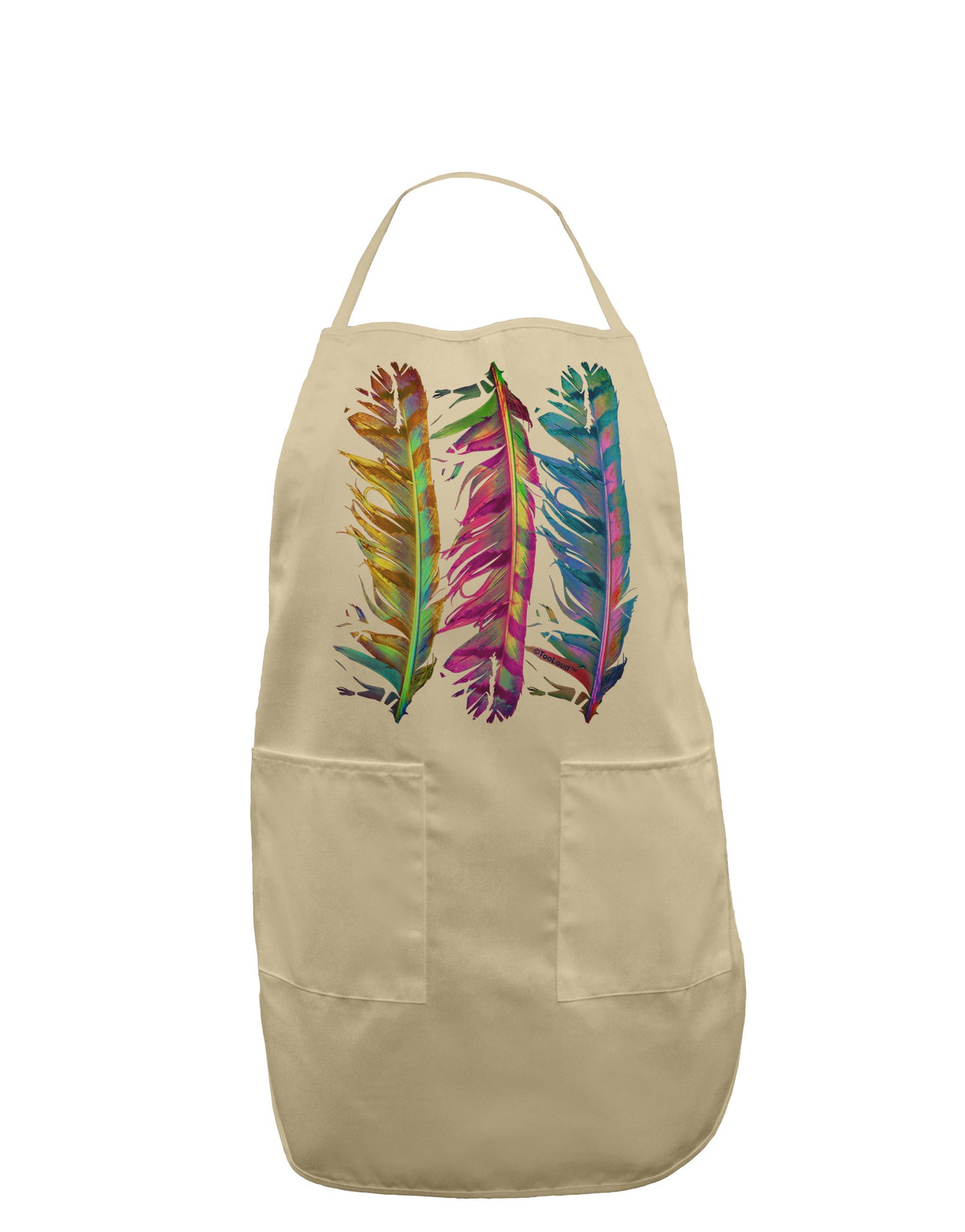 Magic Feathers Adult Apron-Bib Apron-TooLoud-Stone-One-Size-Davson Sales