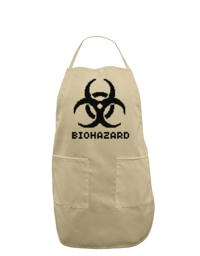 Biohazard Symbol Pixels - Apocalypse Adult Apron-Bib Apron-TooLoud-Stone-One-Size-Davson Sales