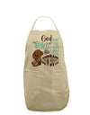 God put Angels on Earth and called them Cowboys Adult Apron-Bib Apron-TooLoud-Stone-One-Size-Davson Sales