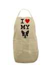 I Heart My Boston Terrier Adult Apron-Bib Apron-TooLoud-Stone-One-Size-Davson Sales