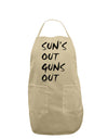 Suns Out Guns Out Adult Apron-Bib Apron-TooLoud-Stone-One-Size-Davson Sales