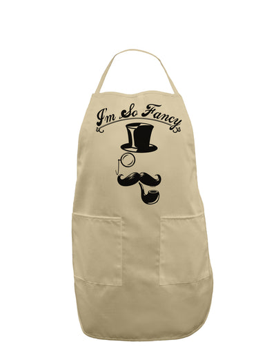 I'm So Fancy - Classy Mustache Adult Apron-Bib Apron-TooLoud-Stone-One-Size-Davson Sales