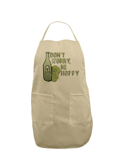 Don't Worry Be Hoppy Adult Apron-Bib Apron-TooLoud-Stone-One-Size-Davson Sales