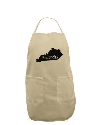 Kentucky - United States Shape Adult Apron by TooLoud-Bib Apron-TooLoud-Stone-One-Size-Davson Sales