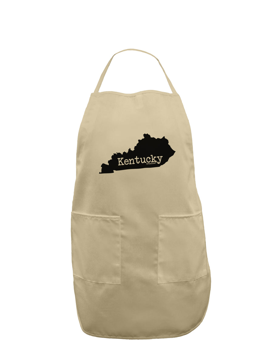 Kentucky - United States Shape Adult Apron by TooLoud-Bib Apron-TooLoud-White-One-Size-Davson Sales