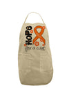 Hope for a Cure - Orange Ribbon Leukemia - Flowers Adult Apron-Bib Apron-TooLoud-Stone-One-Size-Davson Sales