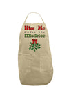 Kiss Me Under the Mistletoe Christmas Adult Apron-Bib Apron-TooLoud-Stone-One-Size-Davson Sales