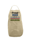 Proud Dad of an American Soldier Adult Apron-Bib Apron-TooLoud-Stone-One-Size-Davson Sales