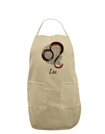 Leo Symbol Adult Apron-Bib Apron-TooLoud-Stone-One-Size-Davson Sales