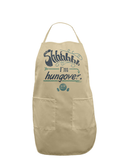 Shhh Im Hungover Funny Adult Apron by-Bib Apron-TooLoud-Stone-One-Size-Davson Sales