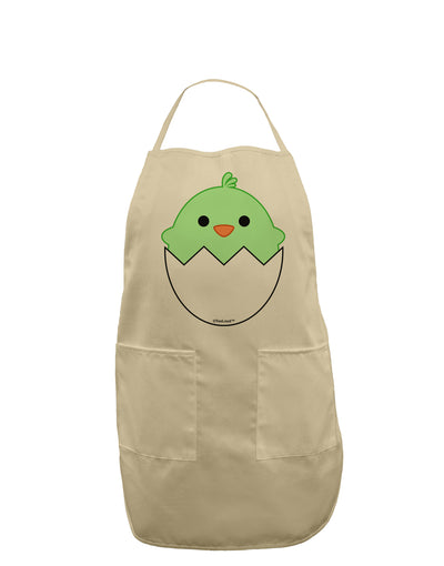 Cute Hatching Chick - Green Adult Apron by TooLoud-Bib Apron-TooLoud-Stone-One-Size-Davson Sales