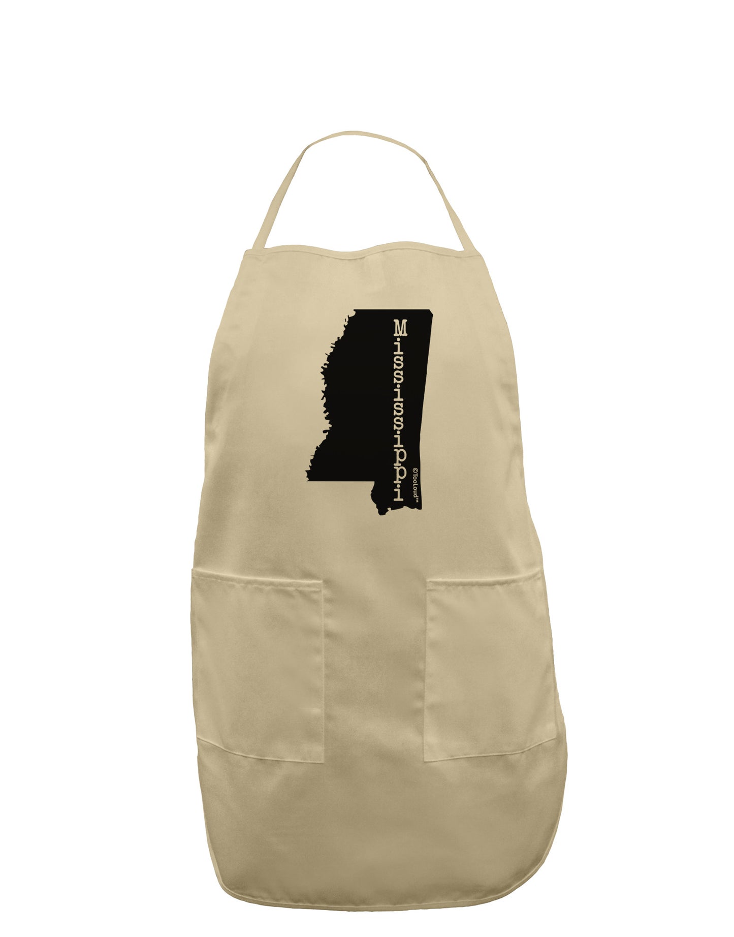 Mississippi - United States Shape Adult Apron-Bib Apron-TooLoud-Stone-One-Size-Davson Sales