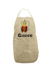 Queen Bee Text 2 Adult Apron-Bib Apron-TooLoud-Stone-One-Size-Davson Sales