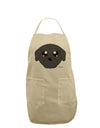 Cute Pug Dog - Black Adult Apron by TooLoud-Bib Apron-TooLoud-Stone-One-Size-Davson Sales