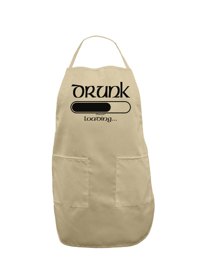 Drunk Loading Bar Adult Apron by TooLoud-Bib Apron-TooLoud-Stone-One-Size-Davson Sales