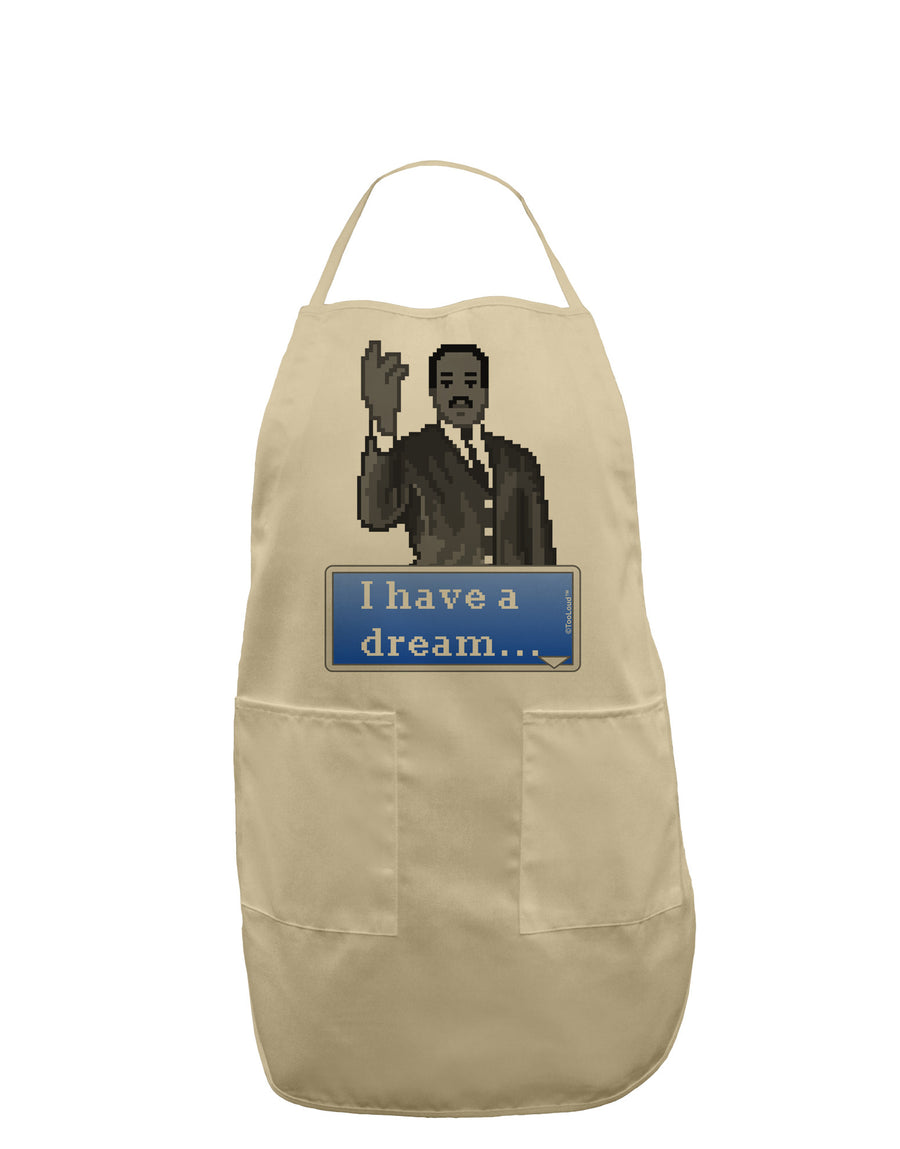 I have a Dream Pixel Art Adult Apron by TooLoud-Bib Apron-TooLoud-White-One-Size-Davson Sales