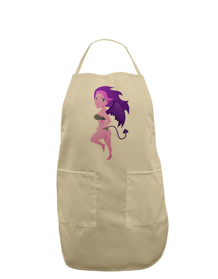 Sexy Succubus - Halloween Design Adult Apron-Bib Apron-TooLoud-White-One-Size-Davson Sales