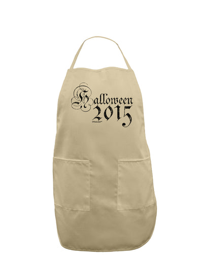 Halloween Current Year Script Distressed Adult Apron-Bib Apron-TooLoud-Stone-One-Size-Davson Sales