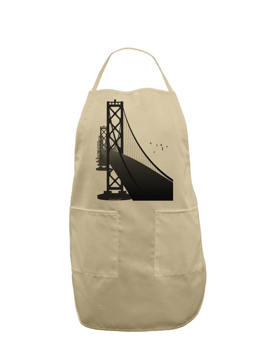 San Francisco Bay Bridge Adult Apron-Bib Apron-TooLoud-White-One-Size-Davson Sales