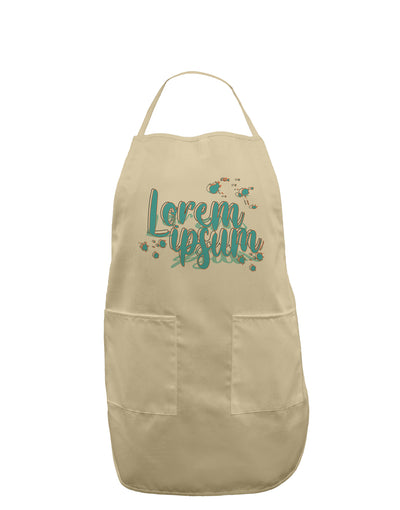 TooLoud Lorem Ipsum Adult Apron-Bib Apron-TooLoud-Stone-One-Size-Davson Sales