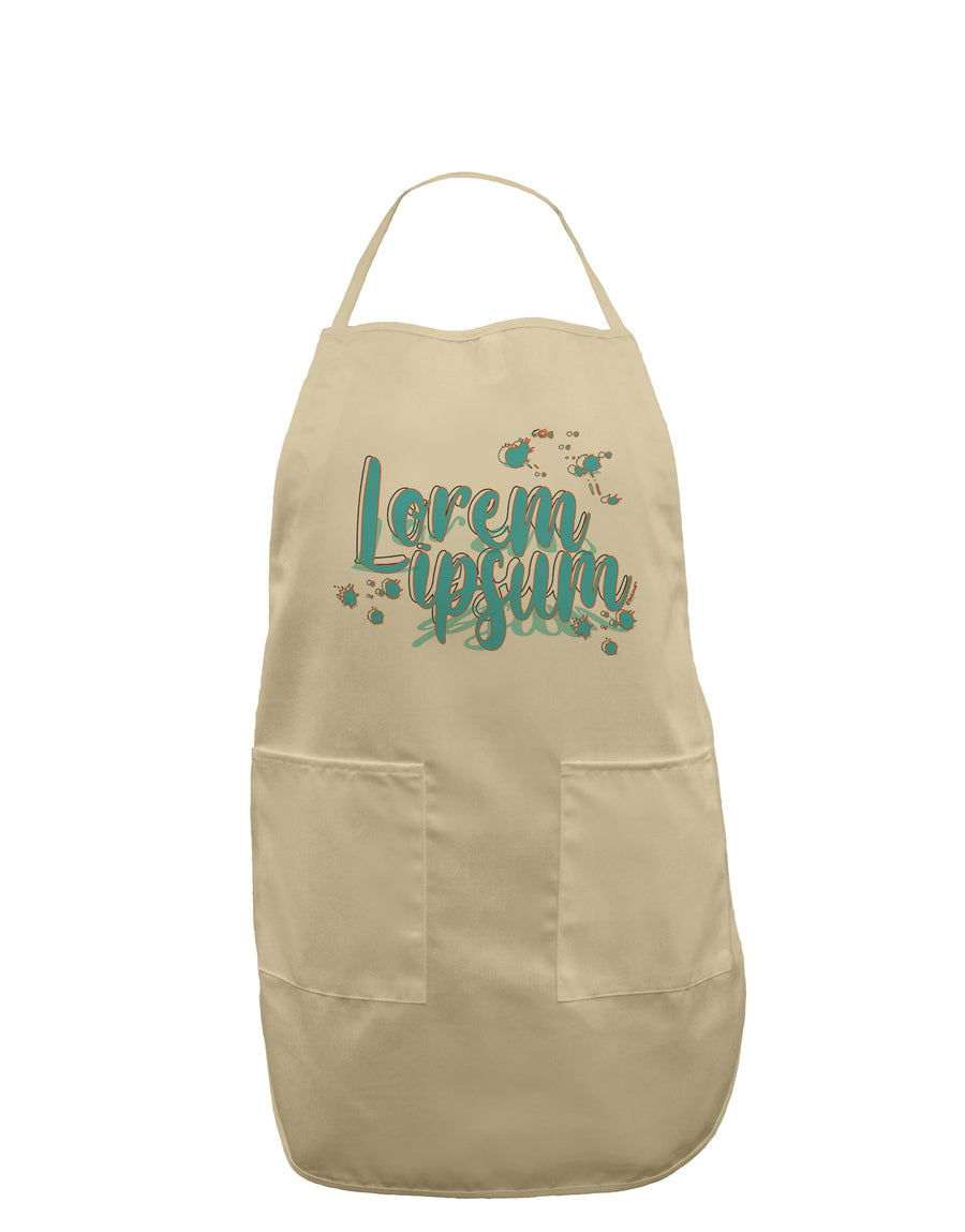 TooLoud Lorem Ipsum Adult Apron-Bib Apron-TooLoud-White-One-Size-Davson Sales