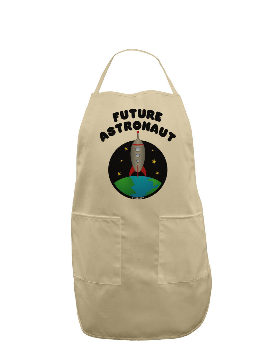 Future Astronaut Color Adult Apron-Bib Apron-TooLoud-White-One-Size-Davson Sales