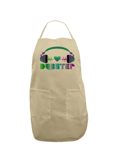 Heart Dubstep Adult Apron-Bib Apron-TooLoud-Stone-One-Size-Davson Sales