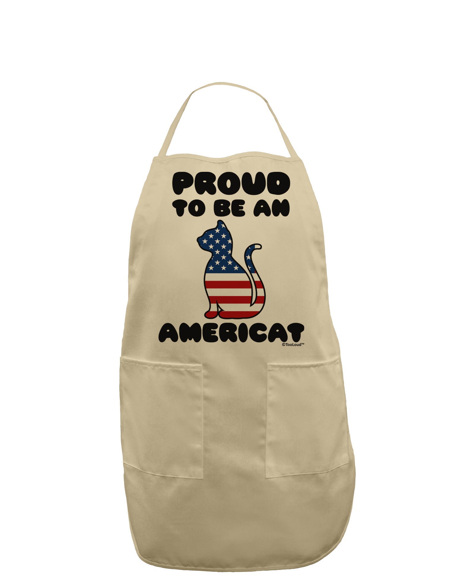 Proud to Be an Americat Adult Apron by TooLoud-Bib Apron-TooLoud-Stone-One-Size-Davson Sales