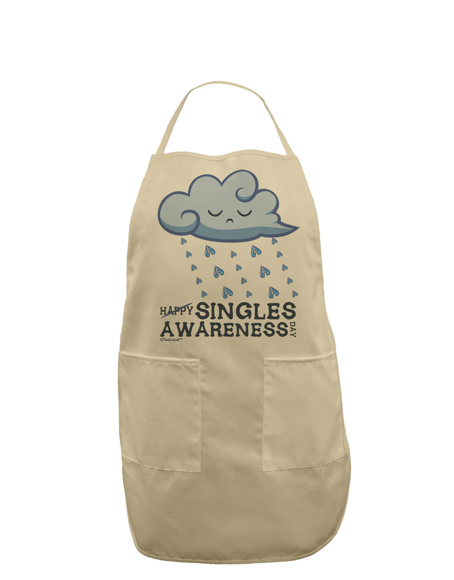 Happy Singles Awareness Day Adult Apron-Bib Apron-TooLoud-White-One-Size-Davson Sales