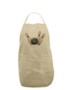 Bowling Ball with Pins Adult Apron-Bib Apron-TooLoud-Stone-One-Size-Davson Sales