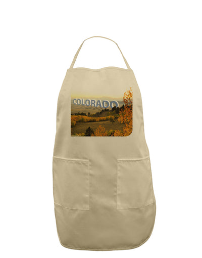 Colorado Postcard Gentle Sunrise Adult Apron by-Bib Apron-TooLoud-Stone-One-Size-Davson Sales