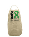 Hope for a Cure - Light Green Ribbon Celiac Disease - Flowers Adult Apron-Bib Apron-TooLoud-Stone-One-Size-Davson Sales