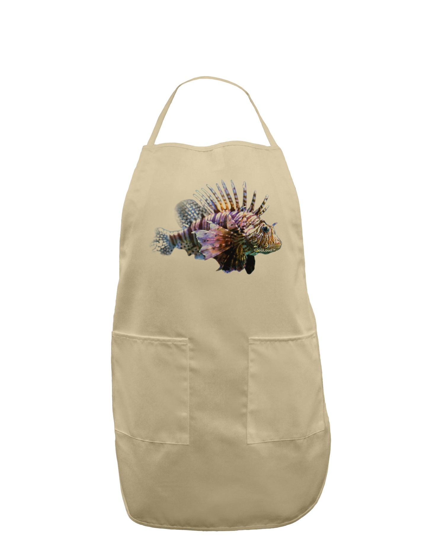 Lionfish Adult Apron-Bib Apron-TooLoud-Stone-One-Size-Davson Sales