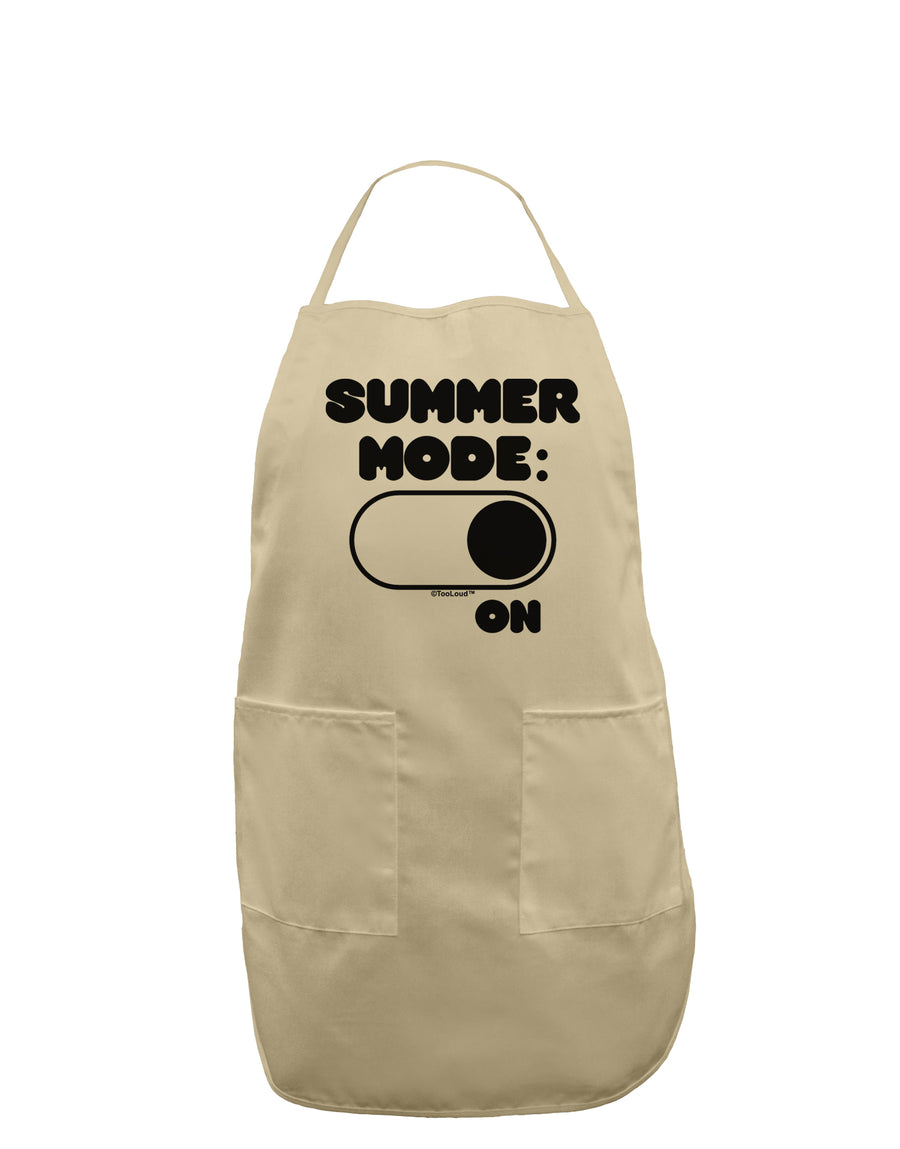 Summer Mode On Adult Apron by TooLoud-Bib Apron-TooLoud-White-One-Size-Davson Sales