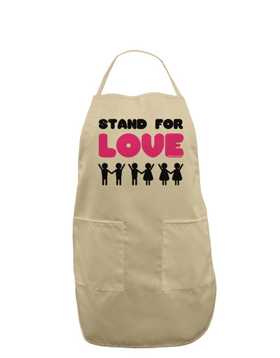 Stand For Love Pink Adult Apron-Bib Apron-TooLoud-Stone-One-Size-Davson Sales