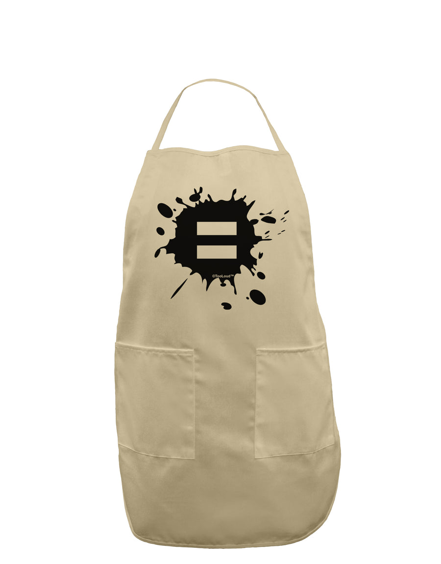 Equal Paint Splatter Adult Apron by TooLoud-Bib Apron-TooLoud-White-One-Size-Davson Sales